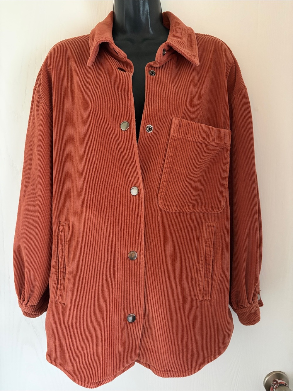 ba&sh Rust Corduroy Shirt Jacket